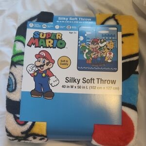 Super Mario Silky Soft Throw Blanket
